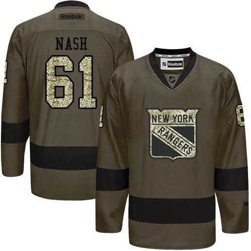 Glued New York Rangers #61 Rick Nash Green Salute to Service NHL Jersey,We sell and wholesale Glued New York Rangers #61 Rick Nash Green Salute to Service NHL Jersey on line form chian!